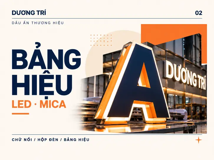 Thi công bảng hiệu quảng cáo tại TP.HCM